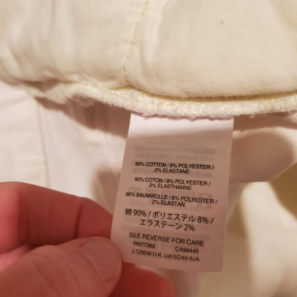J Crew Lookout High Rise Skinny Crop Jeans White 31 - Picture 5 of 5
